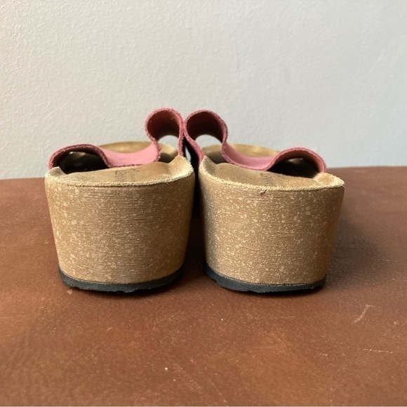 A. Giannetti | Suede One Strap Minimalist Slip On Slide Sandal - Picture 4 of 7